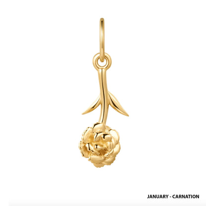 9kt Gold Birth Flower Charm