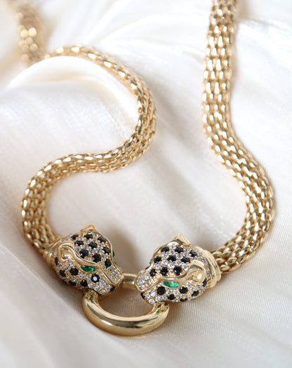 Gold Chain with Jaguar design like Cartier
