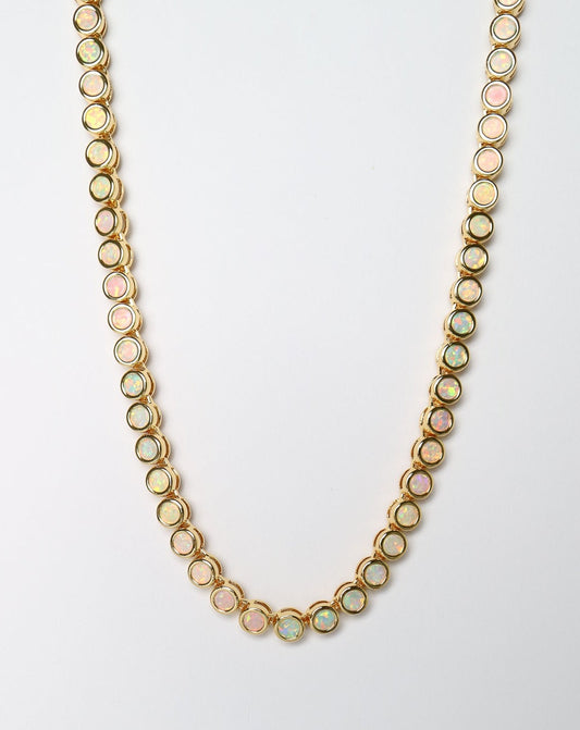 La Kaiser Jewelry Opal Ombre Tennis Necklace