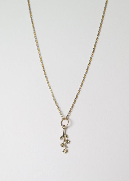 9ct gold birth flower charms from La Kaiser jewellery