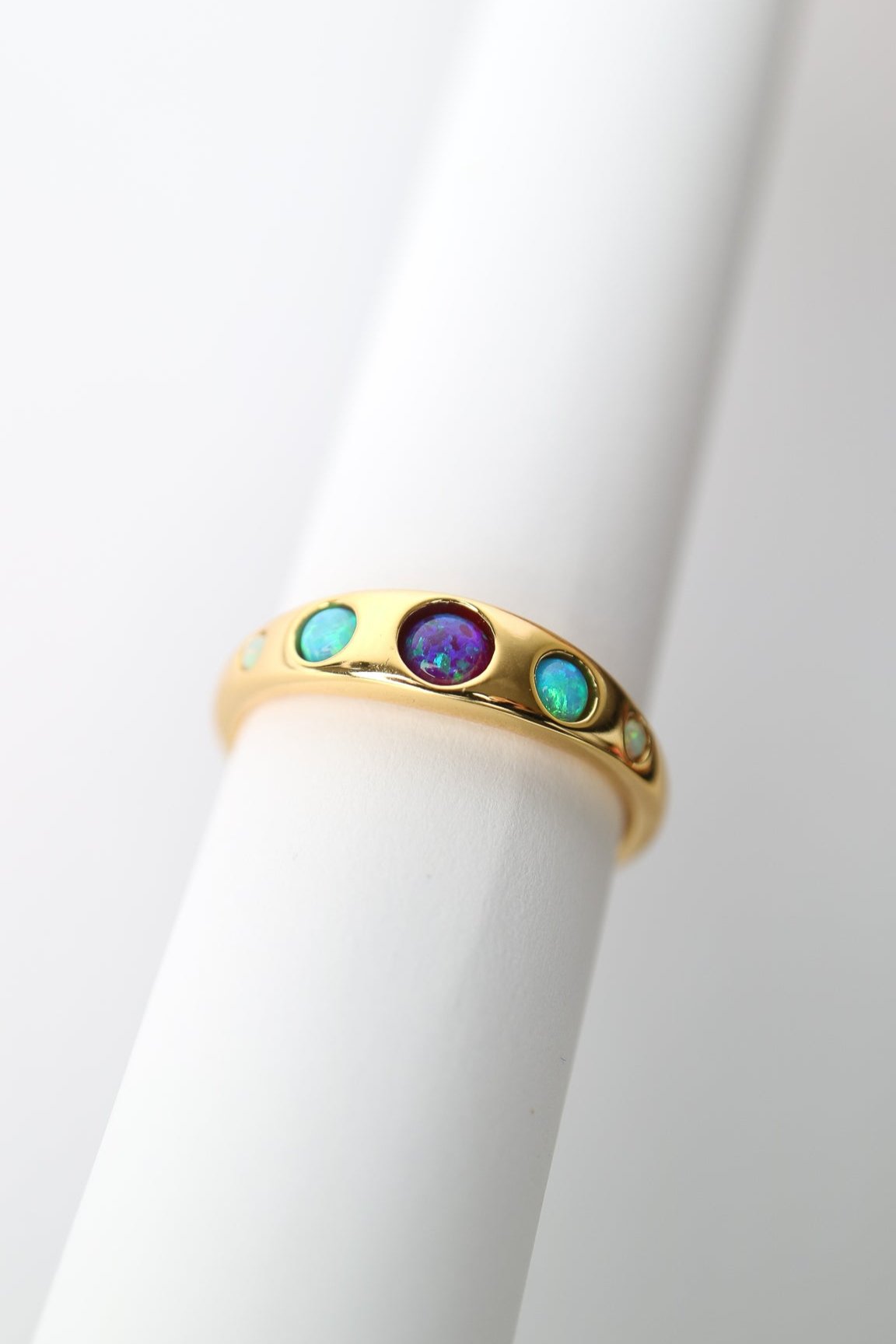 Blue opal ring from La Kaiser