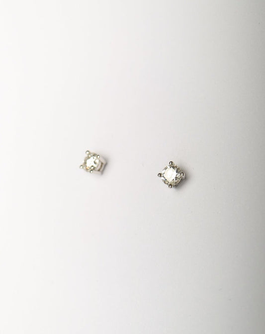 Lab diamond stud earrings