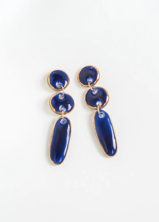 Lara Earrings in Blue