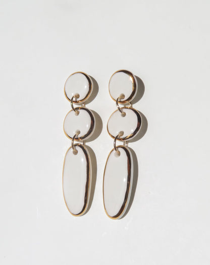 Lara Porcelain Earrings by Nina Bosch Jewellery