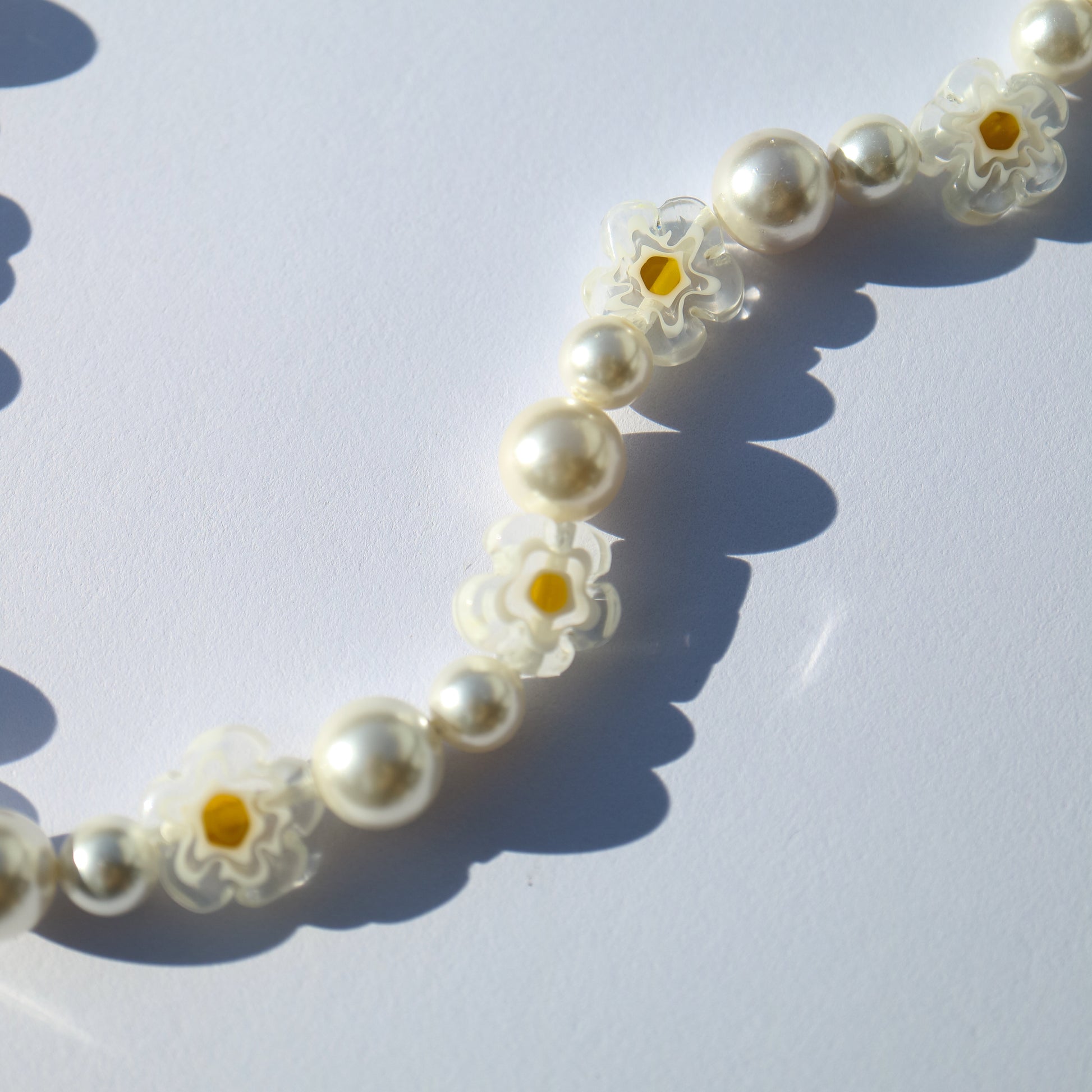 Daisy Pearl Necklace