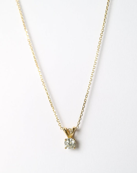 9kt gold Moissanite Pendant