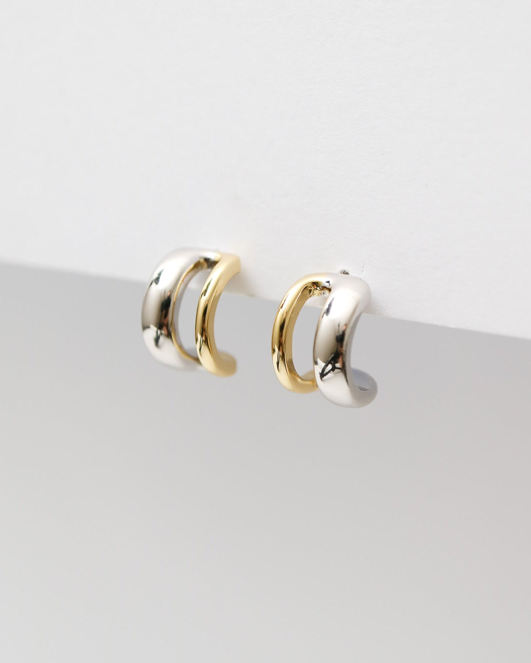 Mixed Metal Hoop Earrings Collective & Co.