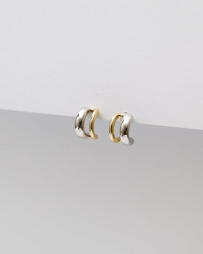 Mixed Metal Hoop Earrings Collective & Co.