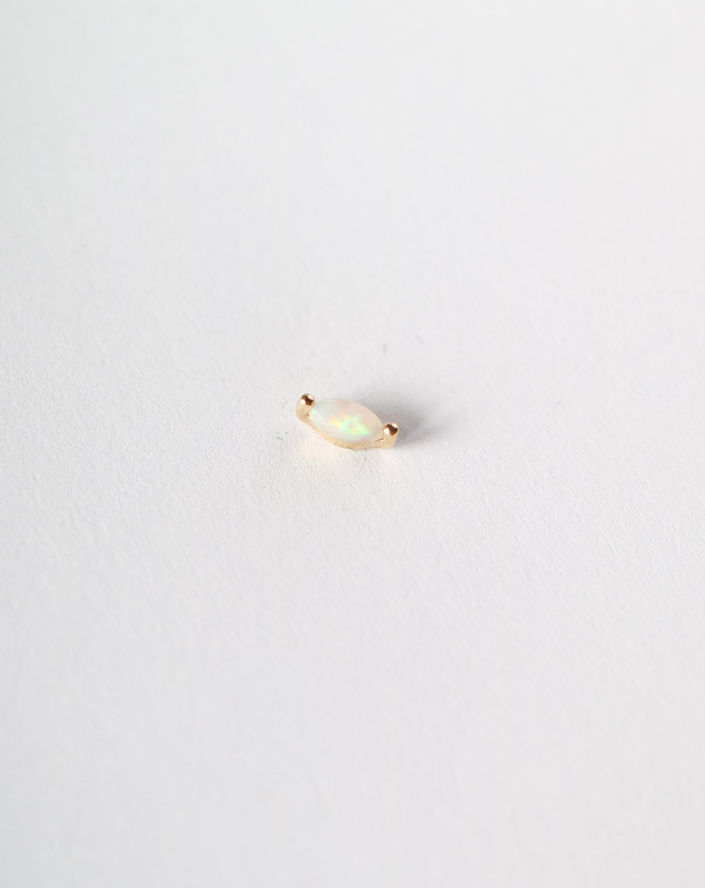 14kt Opal Conch Stud piercing