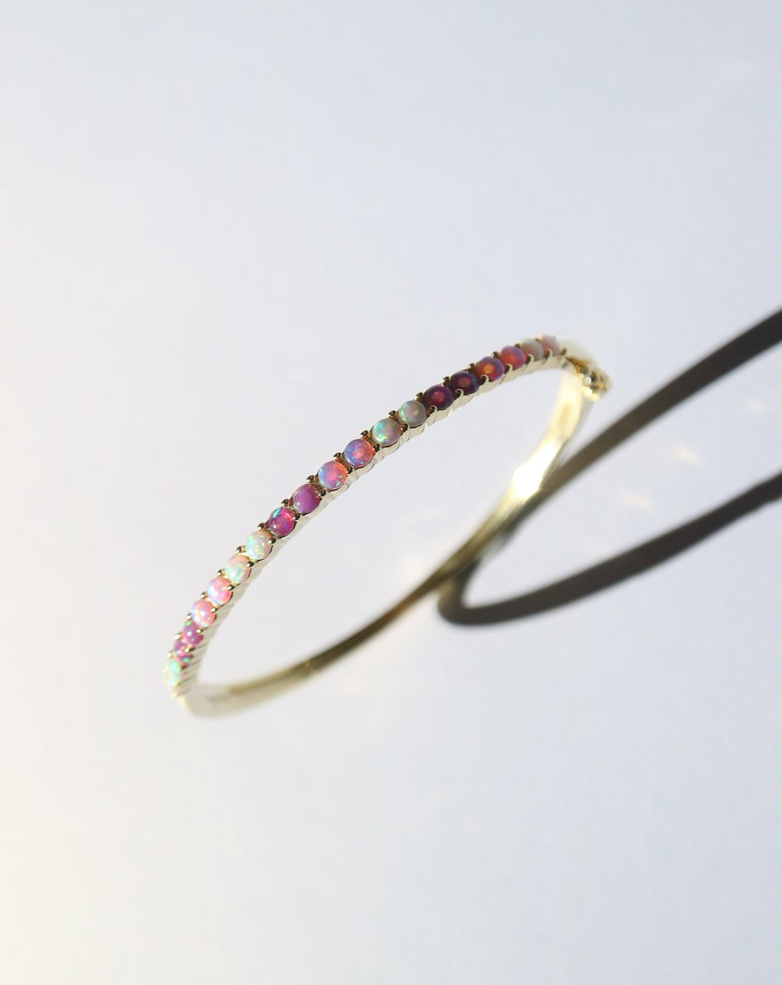 Pink opal gold cuff bangle from Collective & Co Jewellery Store South Africa