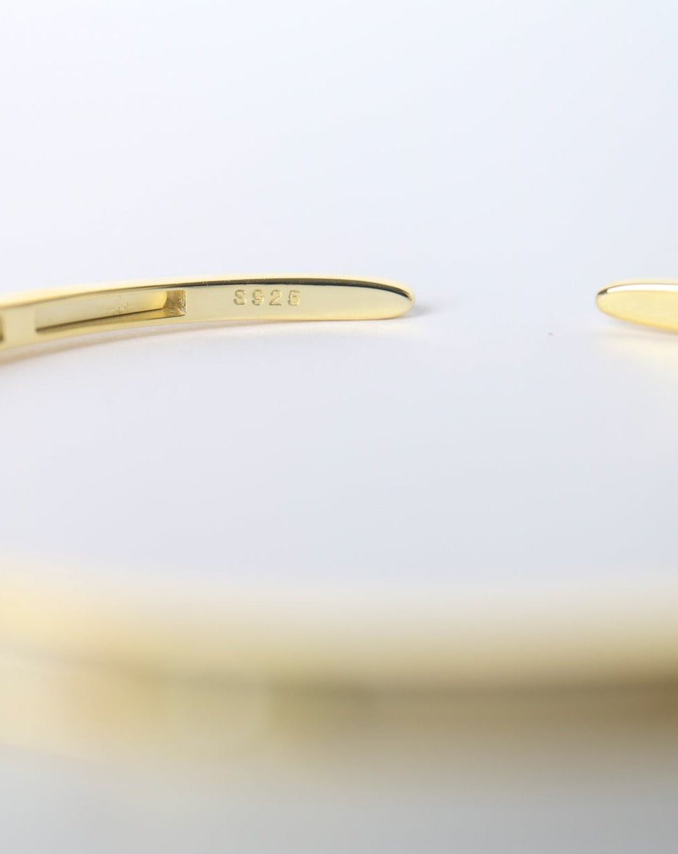 Mother of pearl diamond gold cuff bangle from Collective & Co Jewellery Store South Africa