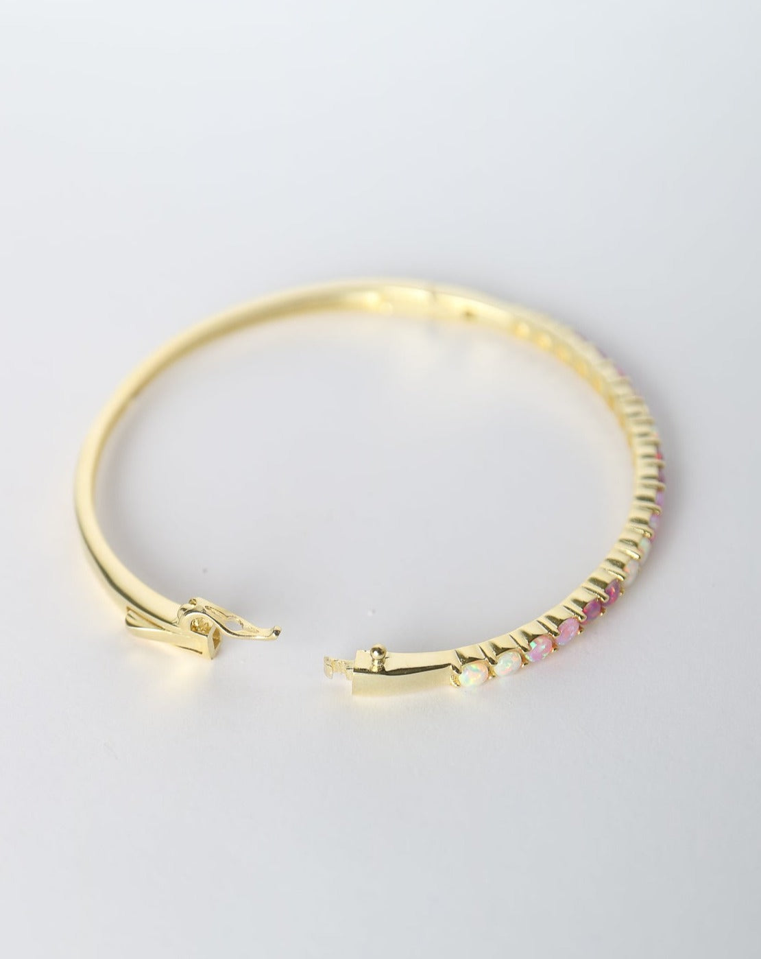 Pink opal gold cuff bangle from Collective & Co Jewellery Store South Africa