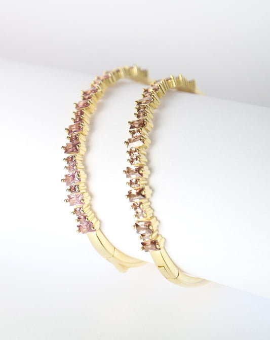 Sugar quartz gold cuff bangles from Collective & Co Jewellery Store South Africa