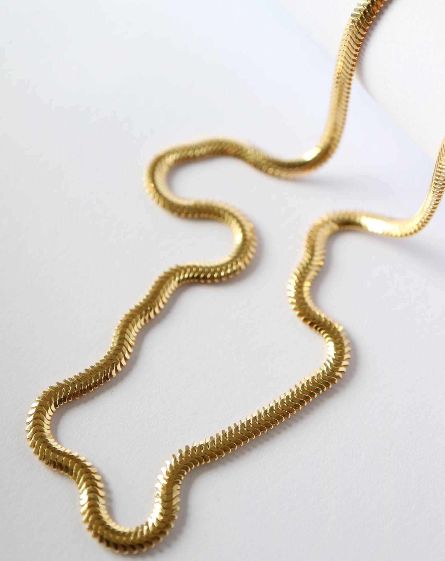 Sphinx Snake Chain in gold plated silver