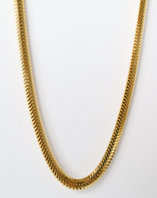 Sphinx Snake Chain in gold plated silver