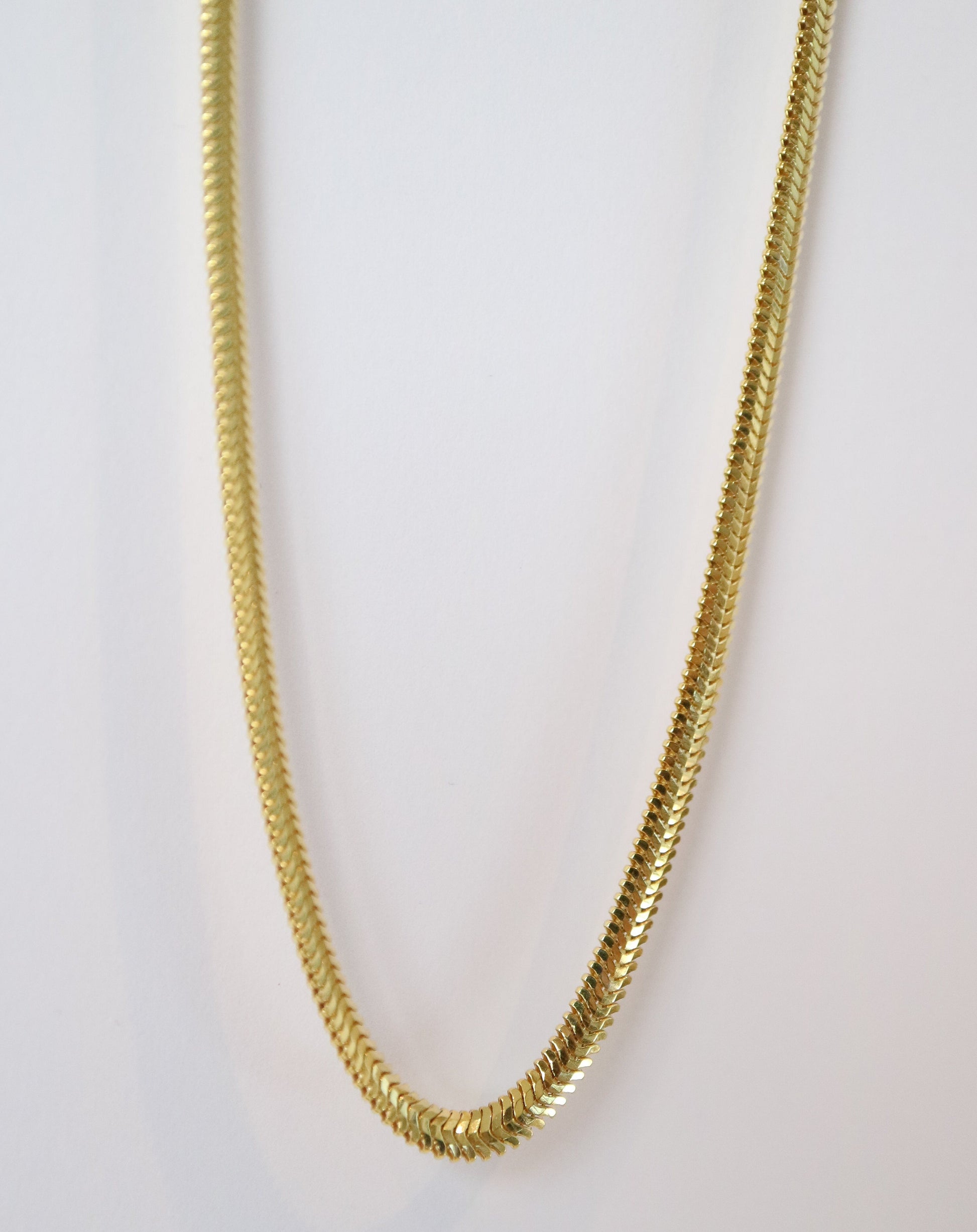 Sphinx Snake Chain in gold plated silver