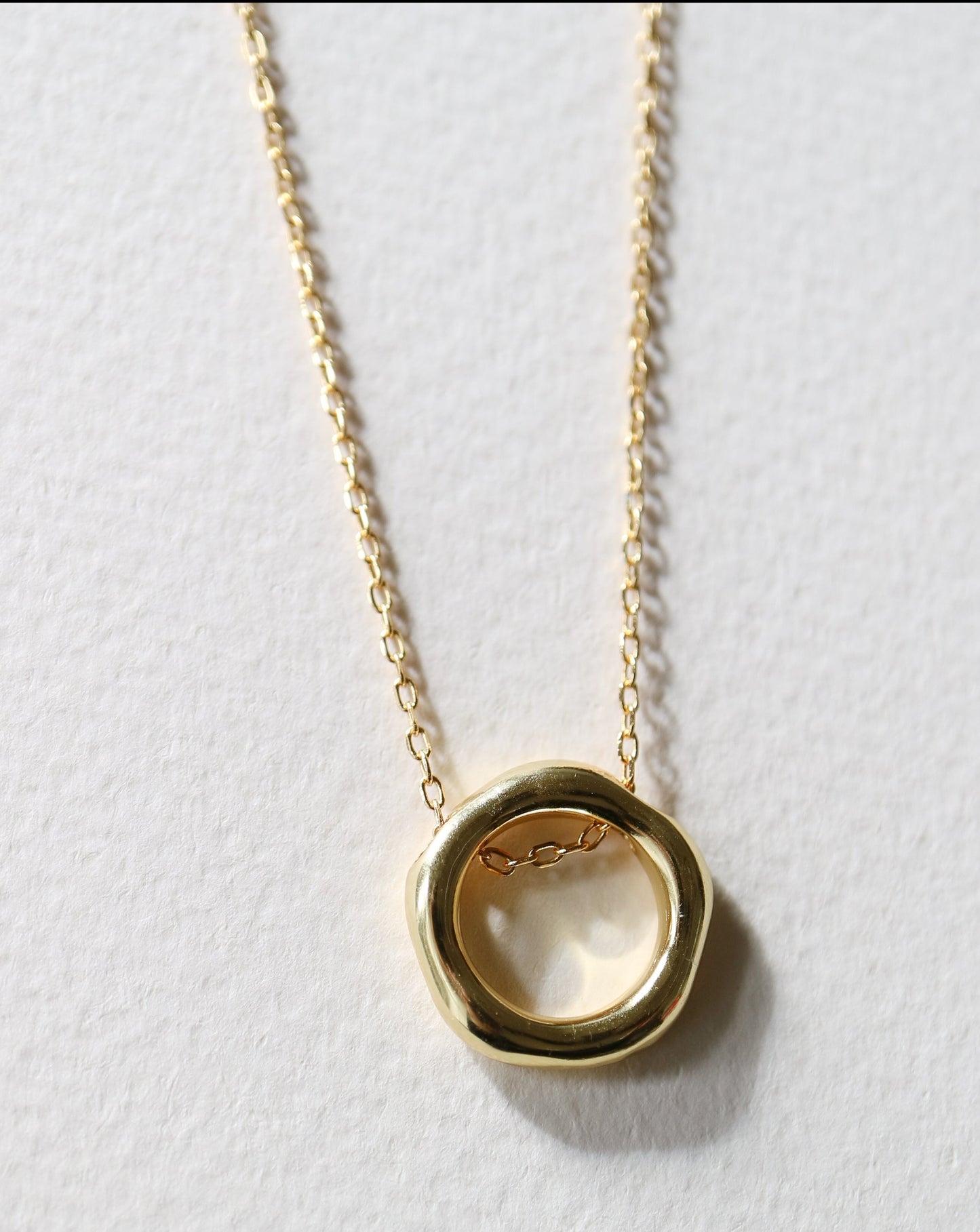 Gold Circle of Life Pendant Necklace