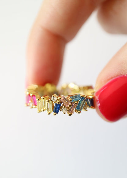 Sugar Crystals Colourful ring