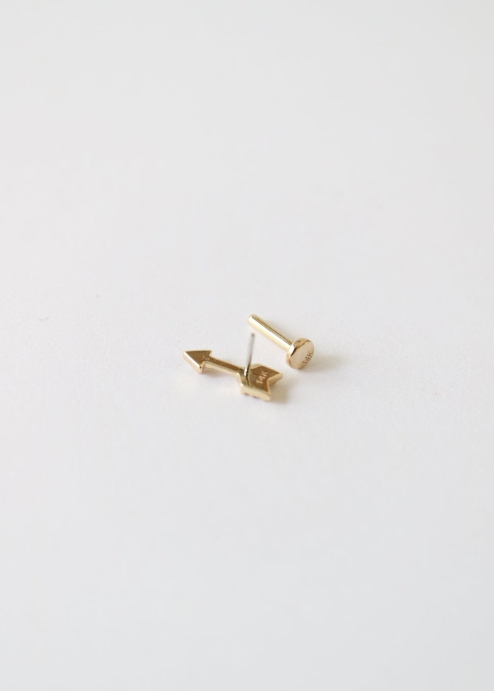 14ct gold piercing conch stud