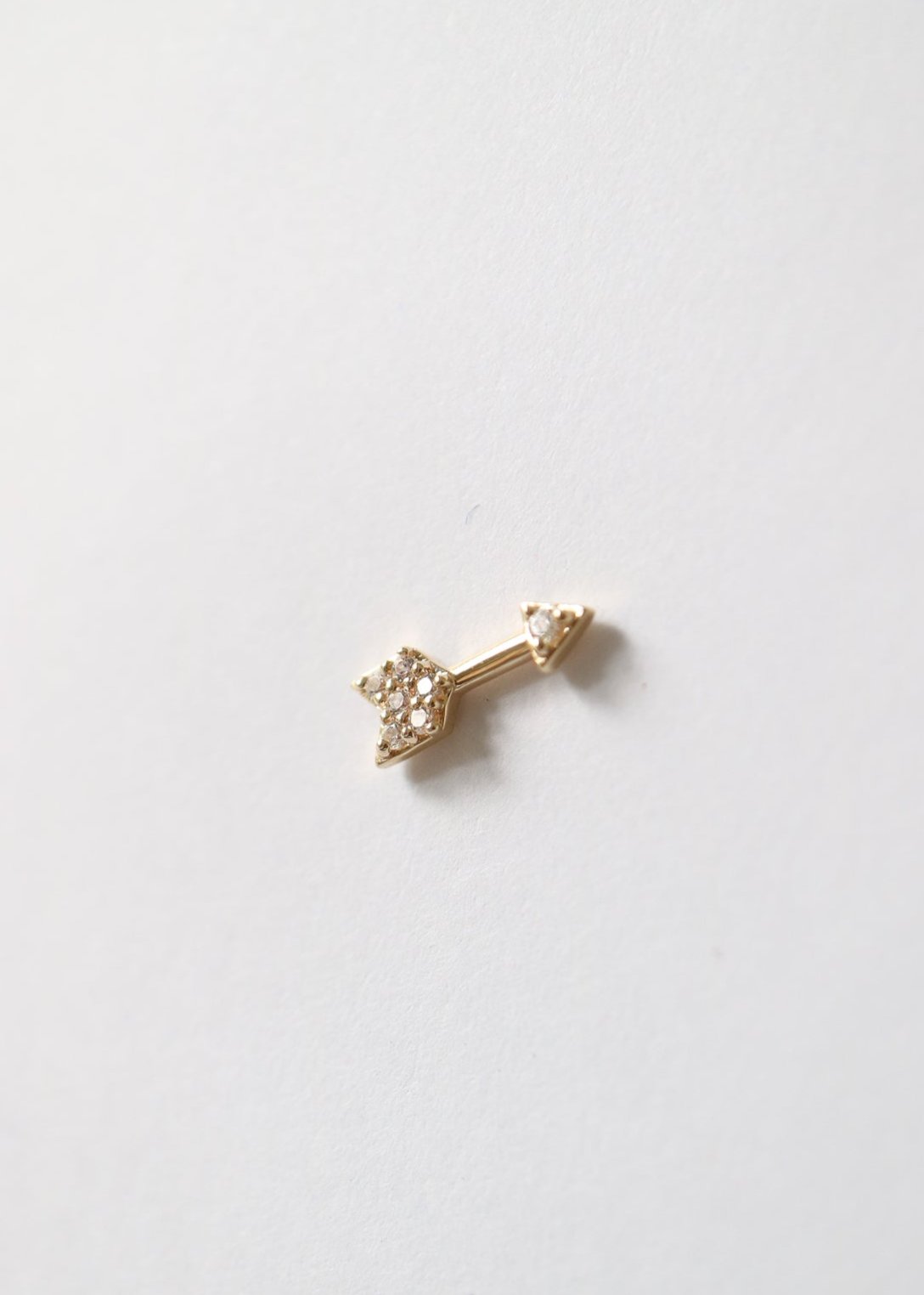 14ct gold piercing conch stud