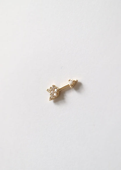 14ct gold piercing conch stud