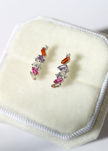 Sugar Crystals Colourful stud earrings