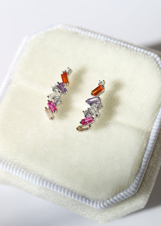 Sugar Crystals Colourful stud earrings