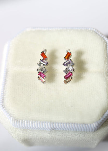 Sugar Crystals Colourful stud earrings