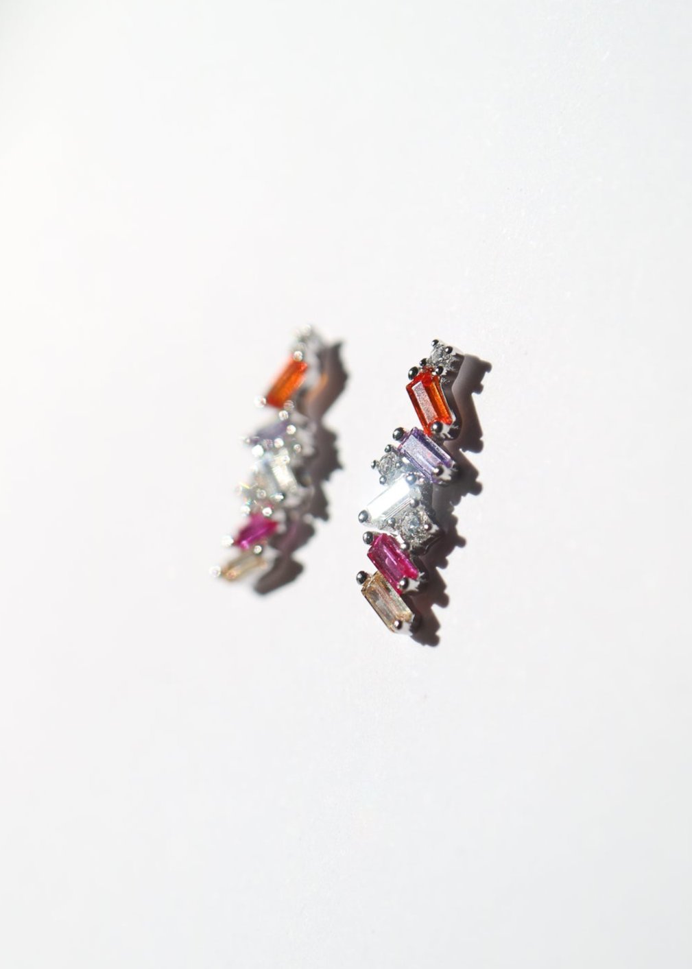 Sugar Crystals Colourful stud earrings