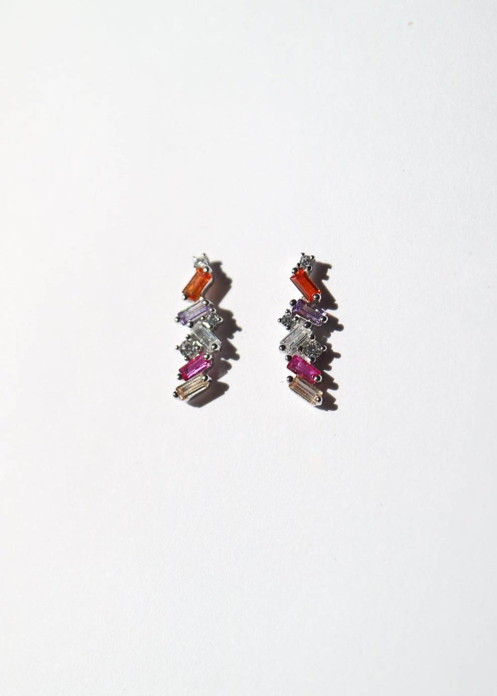 Sugar Crystals Colourful stud earrings