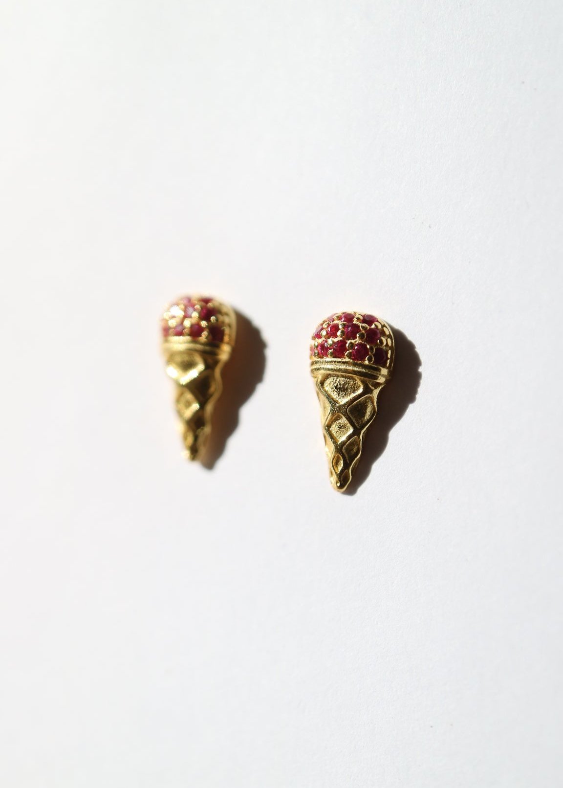 Soft serve ice cream stud earrings