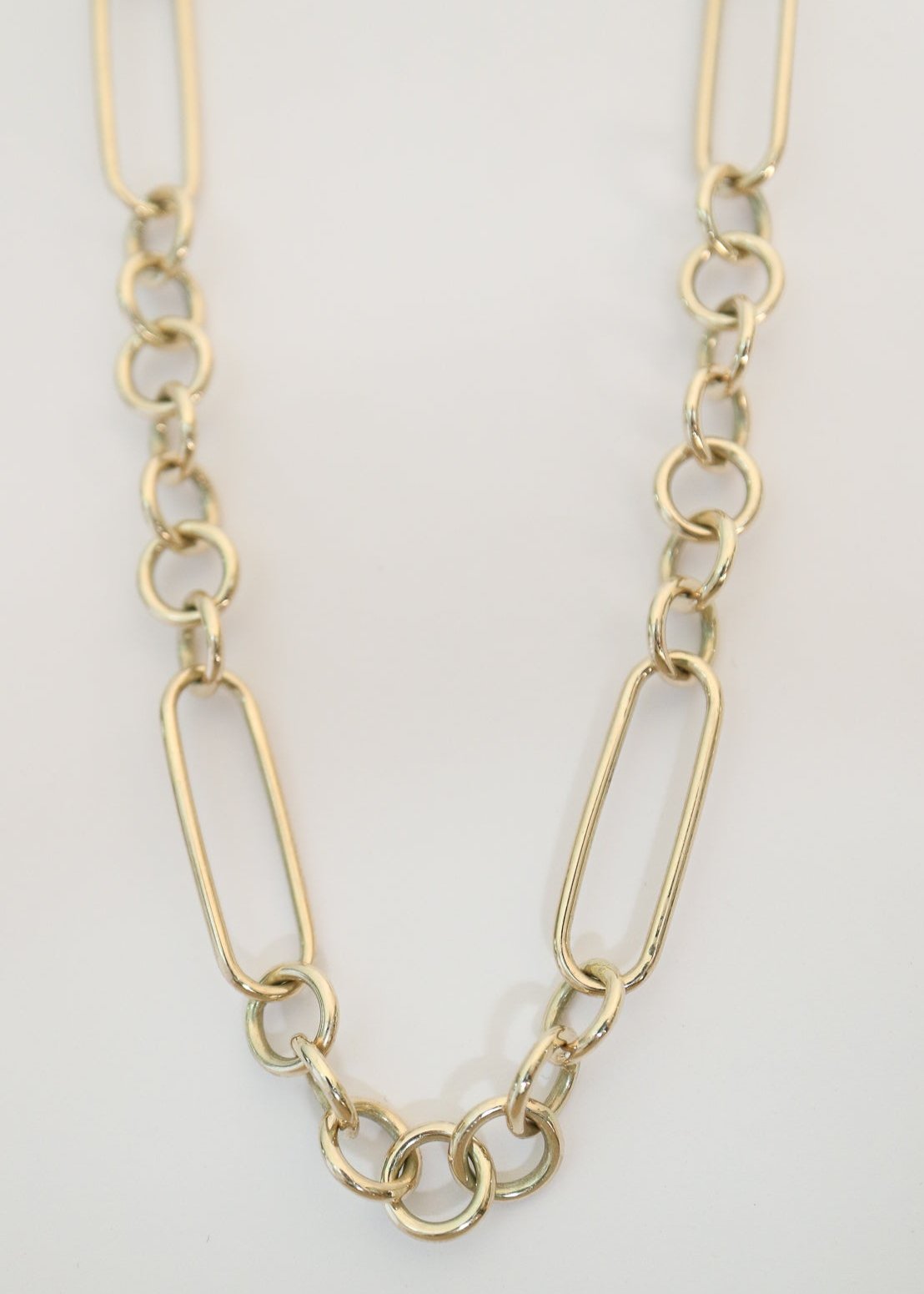 9ct gold chunky chain mixed links Collective & Co