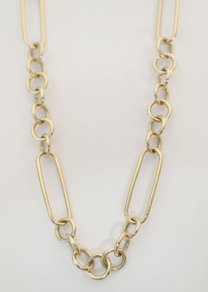 9ct gold chunky chain mixed links Collective & Co