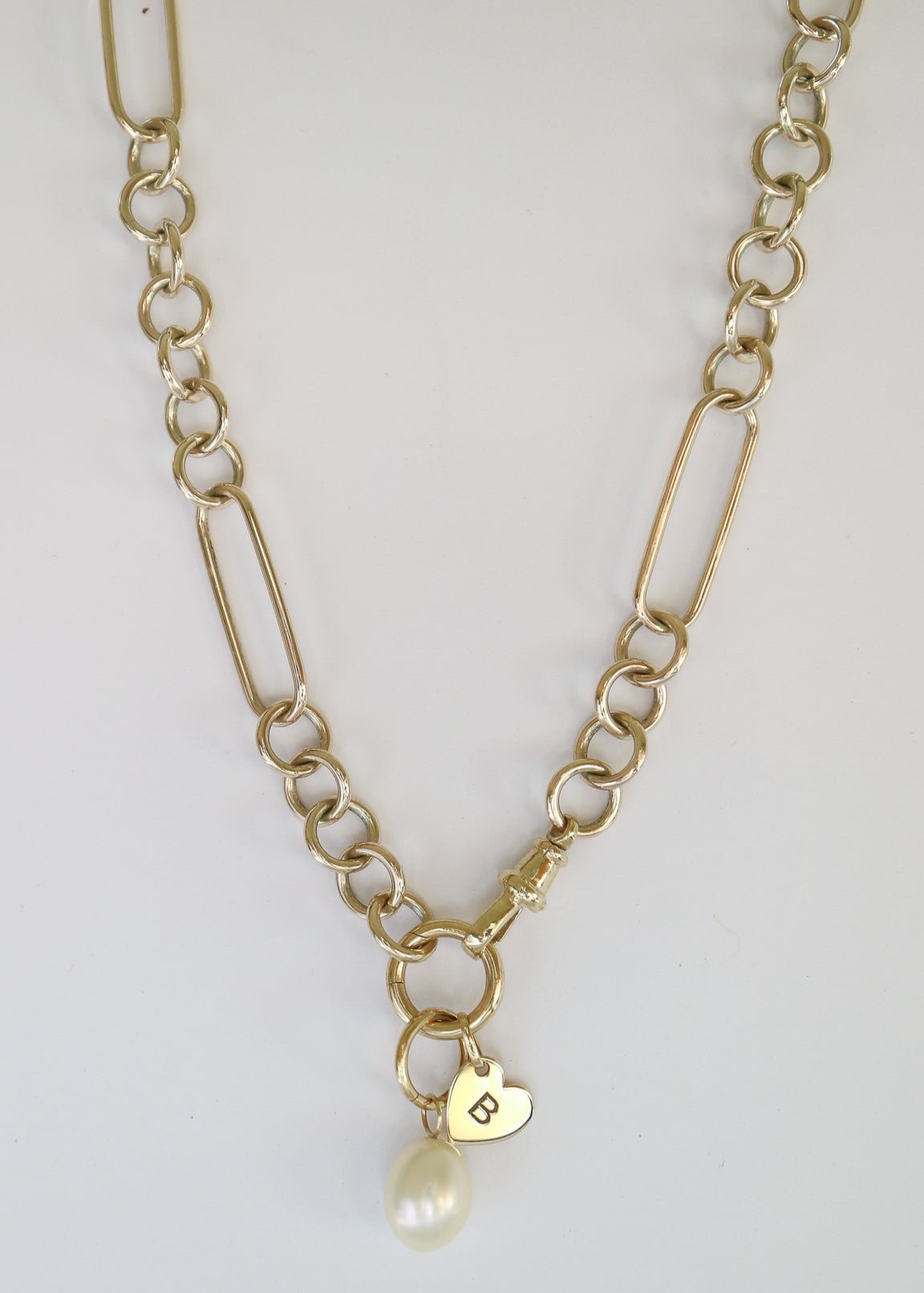 9ct gold chunky chain mixed links Collective & Co