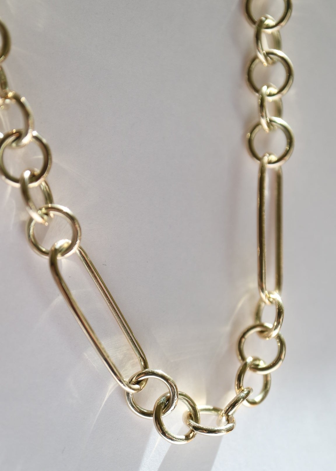 9ct gold chunky chain mixed links Collective & Co