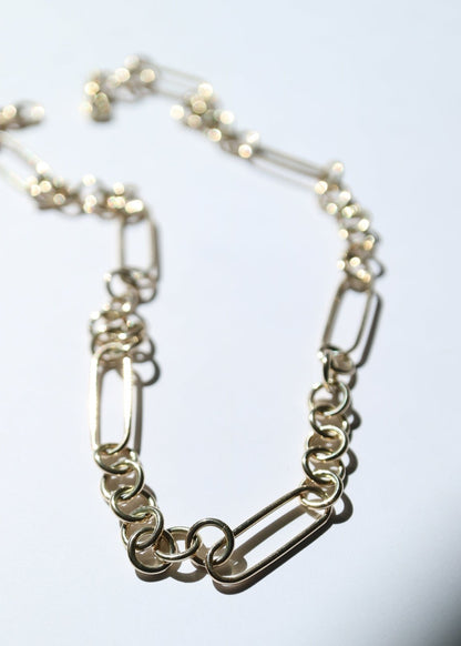 9ct gold chunky chain mixed links Collective & Co