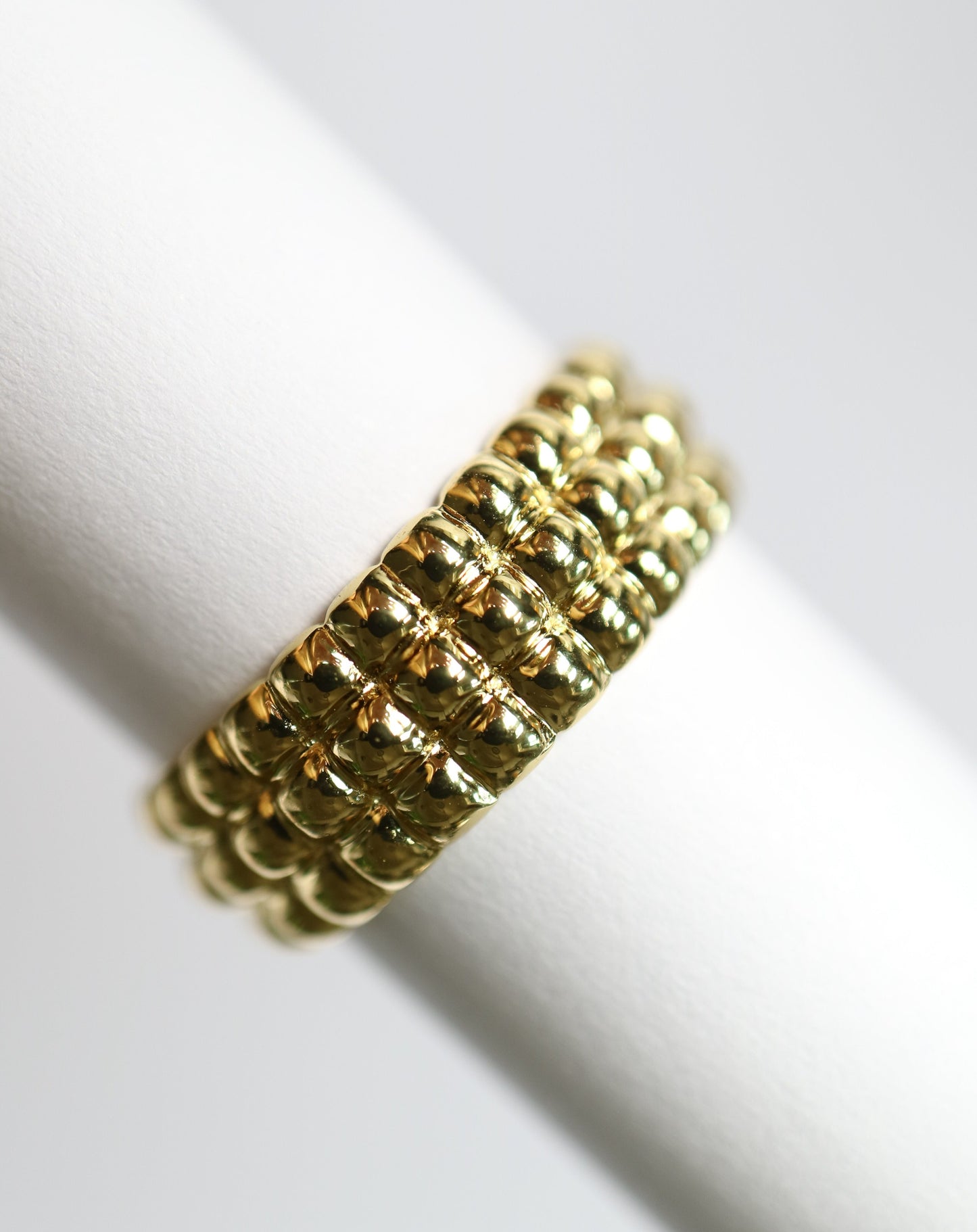 Gold Bobble Ring one size fits all