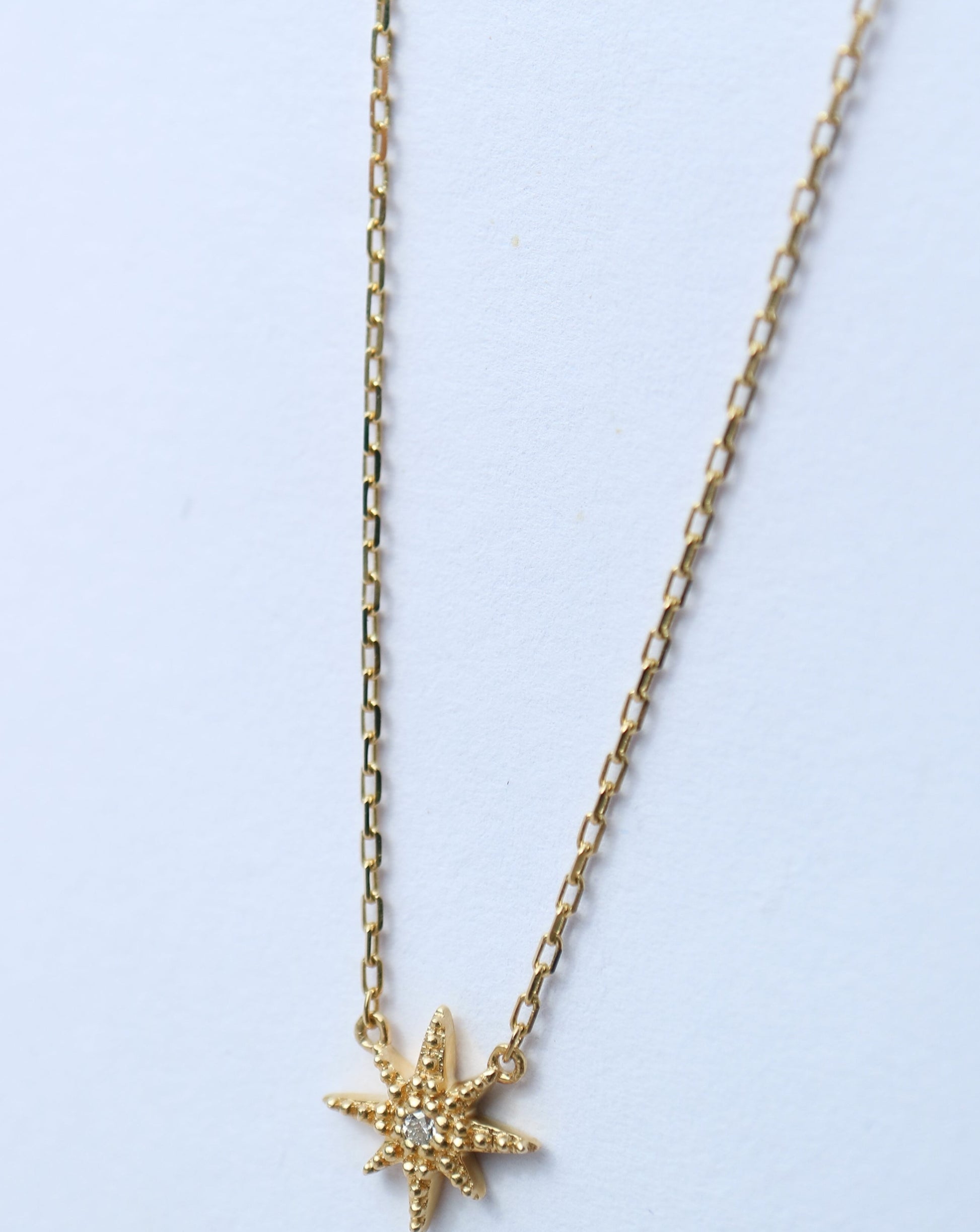 10ct gold and diamond stardust pendant by La Kaiser Jewelry