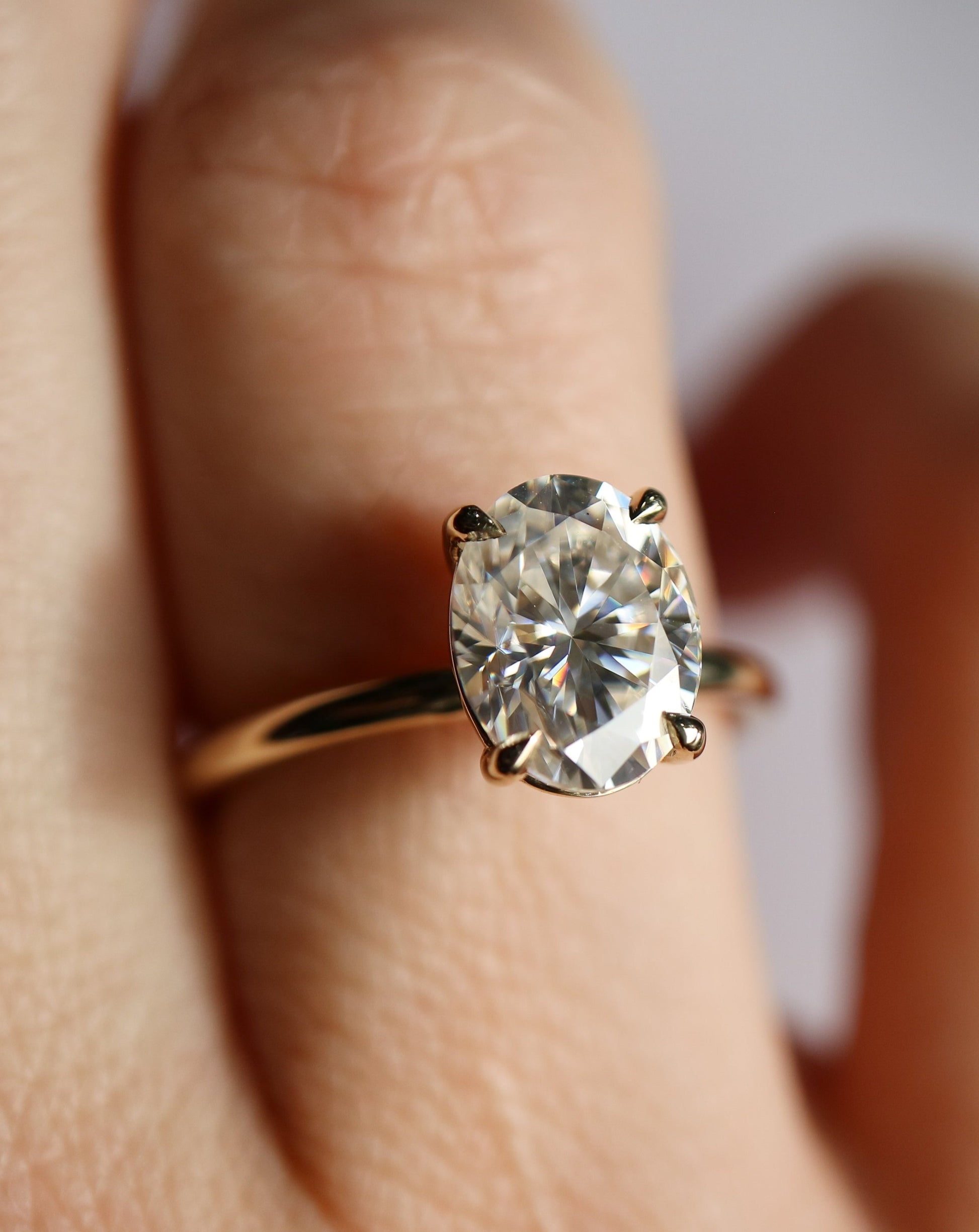 2ct oval solitaire engagement ring