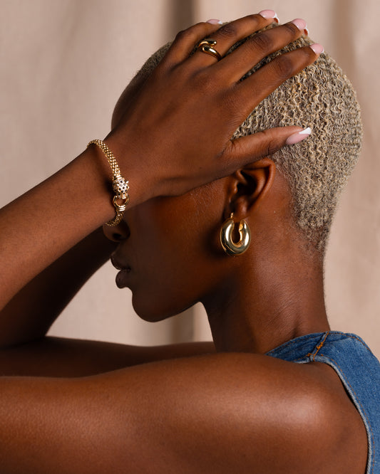 Puffed Statement Hoops