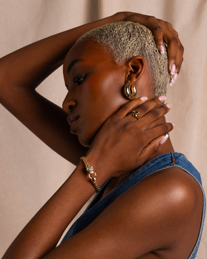 Puffed Statement Hoops