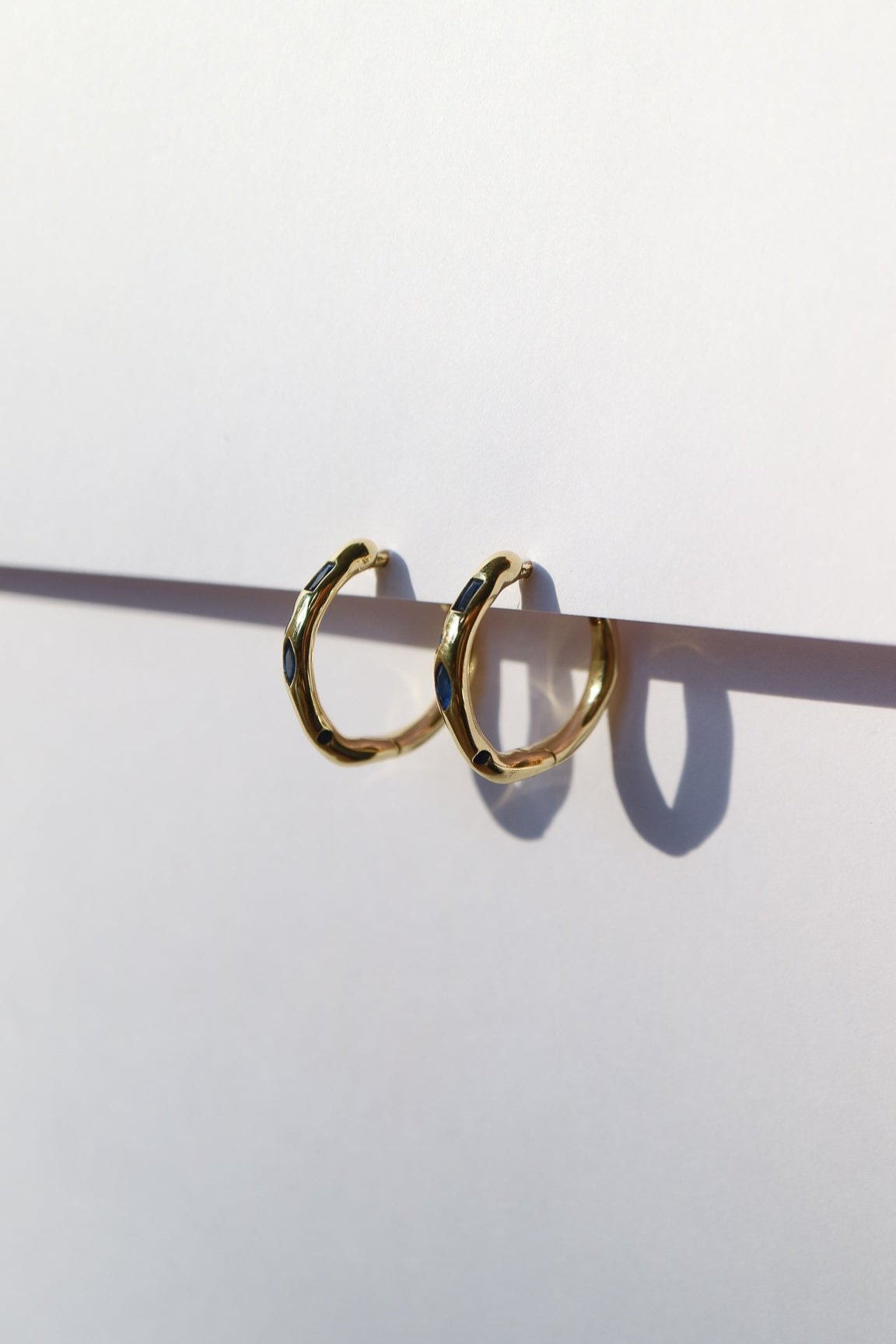 Gold hoop earrings