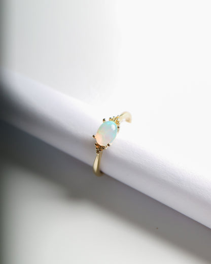 9kt Gold Opal and Sapphire Cassie Ring