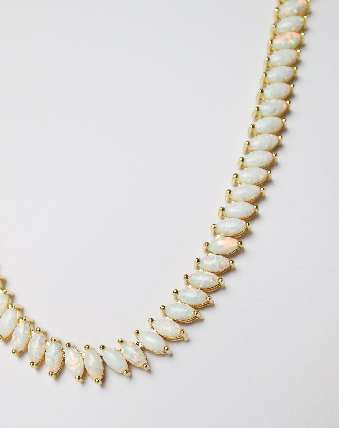 Opal Tennis Necklace from La Kaiser Jewelry