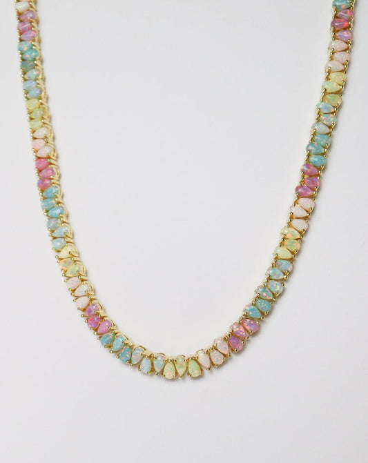 Dancing Opal Dreams Tennis Necklace from La Kaiser Jewelry