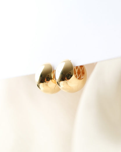 Orbit Hoops – Solid Gold Statement Earrings