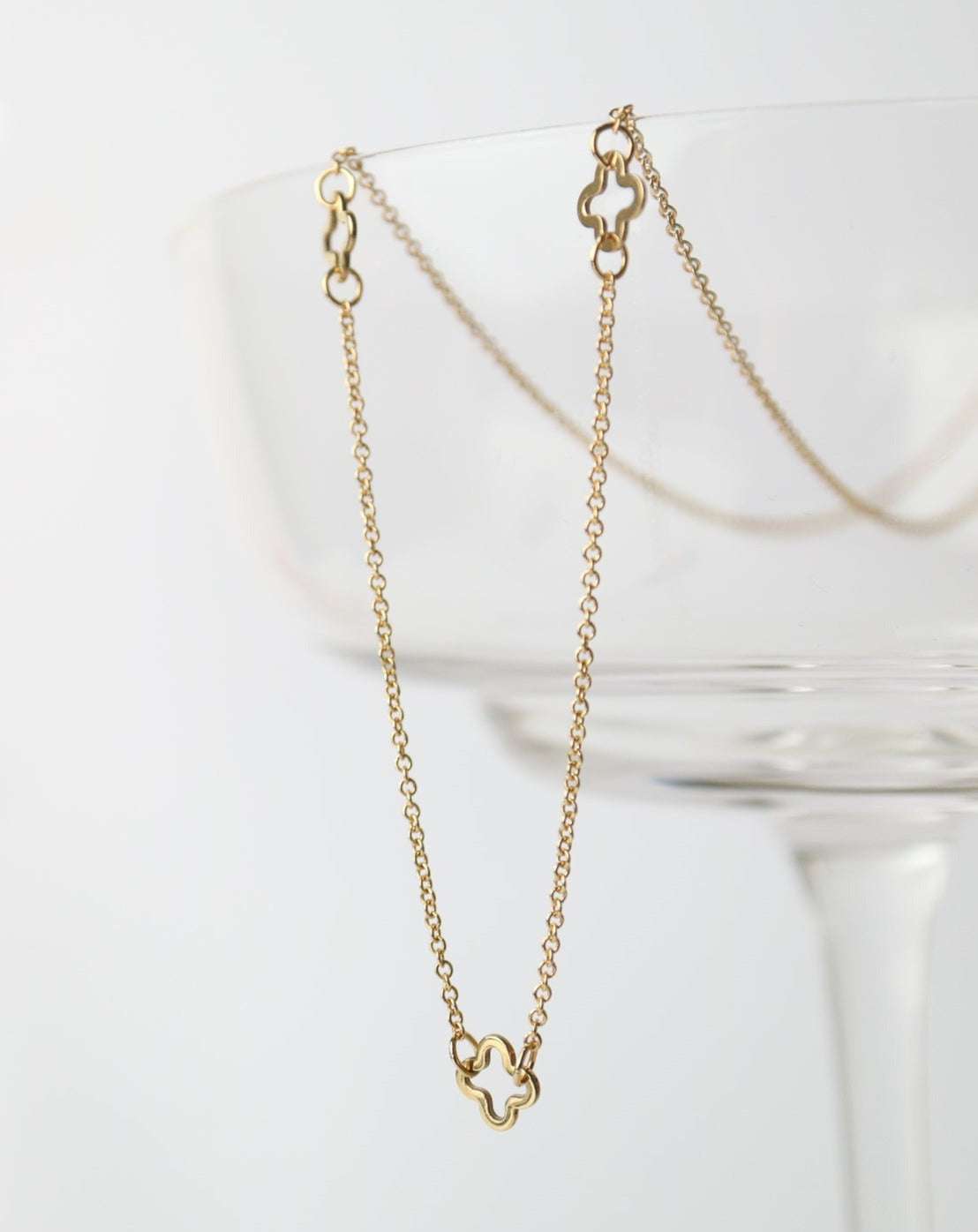 9ct gold Clover Chain from Collective & Co jewellery