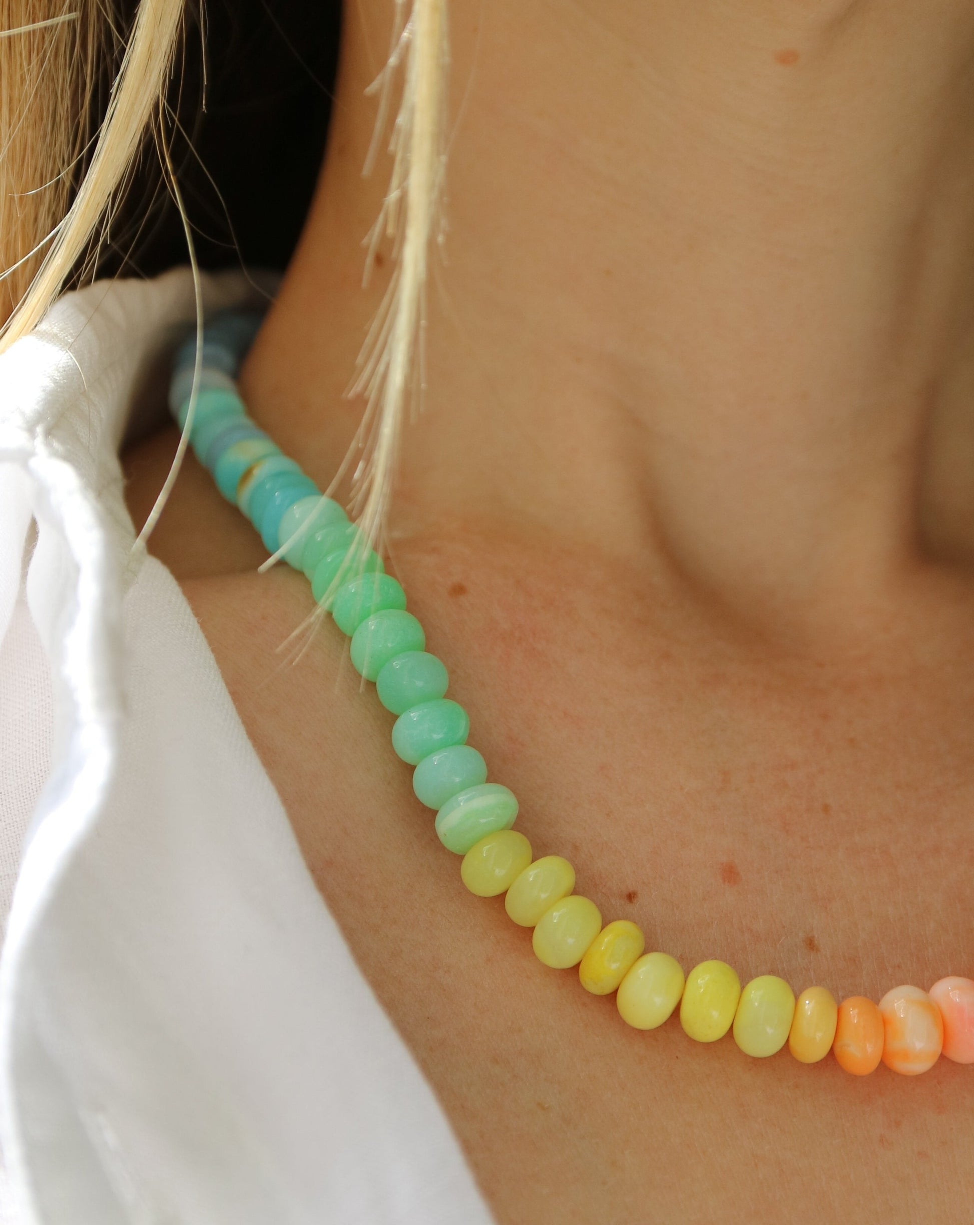 Pastel Ombre Opal Necklace