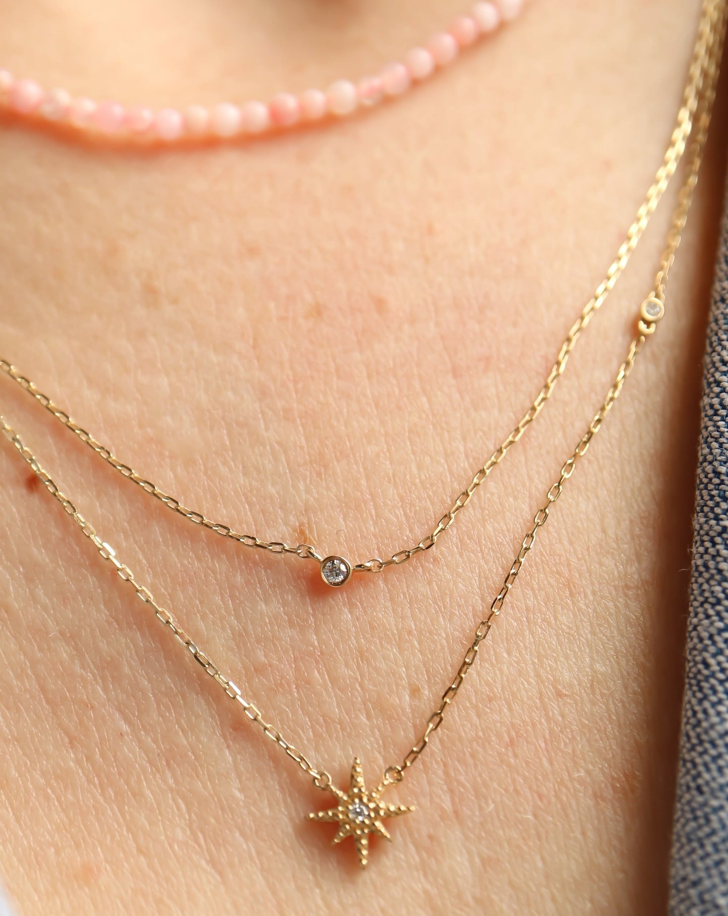 14kt Solo Diamond Pendant from La Kaiser Jewellery brand
