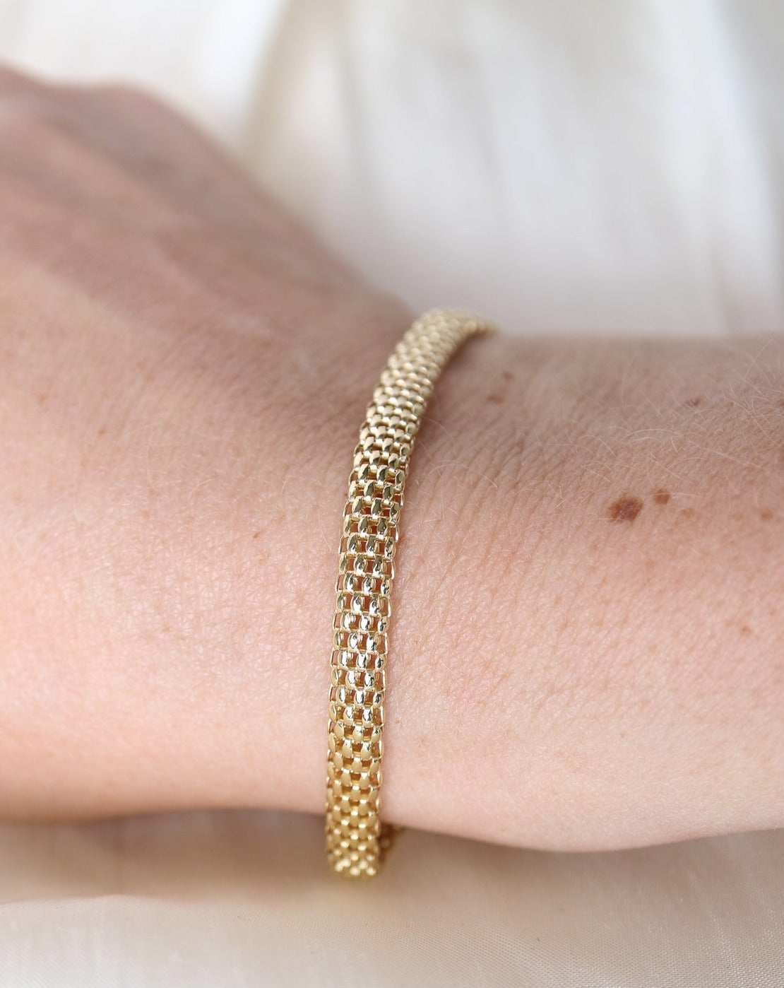 Gold Mesh Bracelet from Collective & Co. Jewellery